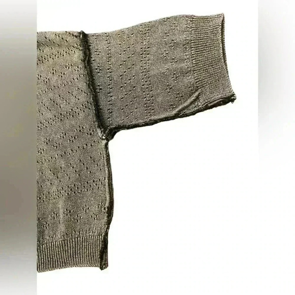 Free People Womens Sand Castle Black Cropped Pullover Sweater Size Small - Picture 9 of 12